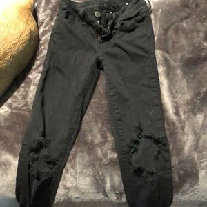 black american eagle jeggings